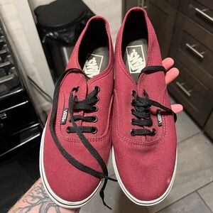 Burgundy vans